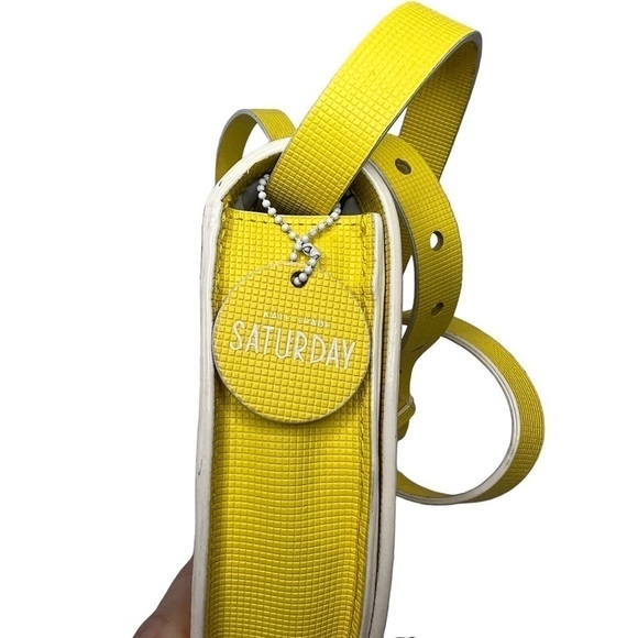 Kate Spade Saturday Half Circle Bag in Windowpane Leather - Picture 3 of 6